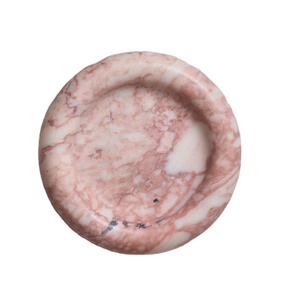 ถาดเรซิ่นลายหินอ่อนทรงกลมแบบกระดานหมากรุก จานตกแต่ง จานเสิร์ฟ โมเดิร์น สีขาวดำ สำหรับวางบนเคาน์เตอร์ - Product Image 1