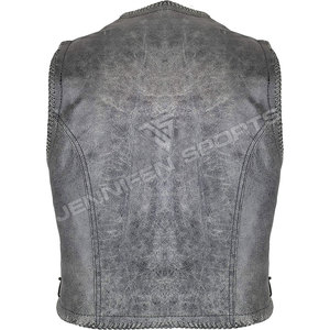 Veste de moto en cuir véritable pour hommes, conçue avec une qualité supérieure pour les motards recherchant une option d'équipement de conduite élégante, soignée et durable. - Product Image 5