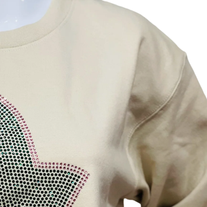   เสื้อสเวตเชิ้ต Bling Ivy สำหรับผู้หญิง ลายกราฟิก Ivy ระยิบระยับ คอกลม แขนยาว แฟชั่นสำหรับกลุ่มเพื่อนร่วมชั้น เหมาะสำหรับใส่ไปมหาวิทยาลัย - Product Image 3