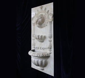 แผงน้ำพุติดผนังรูปหน้าสิงโต Royal Lion ของ VDI Exports ทนทานต่อทุกสภาพอากาศ ผลิตด้วยมืออย่างหรูหรา วัสดุเรซิ่นคุณภาพพรีเมียม เหมาะสำหรับตกแต่งสวน งานแต่งงาน - Product Image 6
