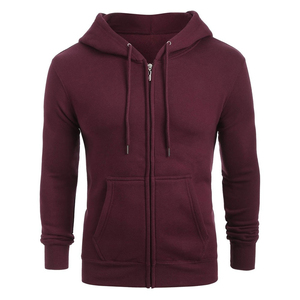 Sweat à capuche zippé décontracté pour homme, en molleton surdimensionné, coton délavé, hiver, écoresponsable, grandes tailles, streetwear, OEM - Product Image 4