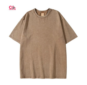 เสื้อยืดผู้ชายทรงโอเวอร์ไซส์สีเทา CARE MASTER ลายพิมพ์รูปภาพสีขาว คอกลม แขนสั้น สไตล์สตรีท ผ้าคอตตอนเจอร์ซีย์ ทรงพอดีตัว - Product Image 3