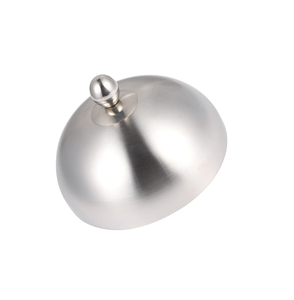 Dôme alimentaire en acier inoxydable, forme ronde, fait main, design de luxe, couvercle de plat, couvercle de gâteau, dôme, best-seller, en promotion - Product Image 1