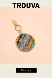 Handcrafted Colorful Beaded Keychain Stylish <b>Key</b> <b>Ring</b> Bag Charm for Women At Best Price - Product Image 3