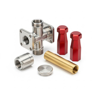Valve tubeless anodisée sur mesure en aluminium et acier inoxydable, usinage CNC, prototypage rapide, usinage CNC