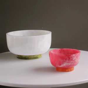 <b>Simple</b> & Elegant Designer Resin Serving Bowl Handmade Unique Design Bowls Eco-Friendly Tableware for Home & Wedding Use - Product Image 1