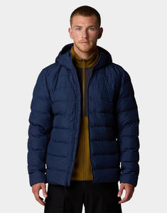 Veste matelassée légère bleu foncé pour homme, de qualité supérieure, avec fermeture éclair intégrale, chaude et isolante, décontractée, à capuche, pour l'hiver - Product Image 2