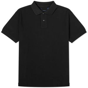 Polo en coton tricoté noir pour homme, 100 % coton, ODM, poids lourd, manches courtes, respirant, fabricant de polos - Product Image 1