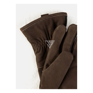 Gants en cuir véritable marron pour homme, chauds et protecteurs contre le froid, pour l'extérieur, l'équitation, avec écran tactile, tendance automne-hiver - Product Image 5