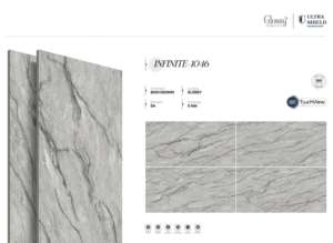 Azulejos de porcelana brillante de gran formato de diseño, 800x1600, 1200x1800, 750x1500 mm, para paredes, pisos y elevaciones interiores modernas. - Product Image 5