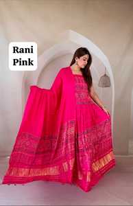 Ajrakh Lehenga with Dupatta Handcrafted <b>Block</b> <b>Print</b> Ethnic Wear Navratri Garba Lehenga Set - Product Image 2