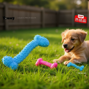 Jouet à mâcher pour animaux de compagnie Yommy, os en caoutchouc de 10,5 cm pour chien - Product Image 3