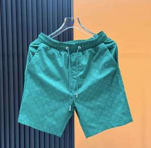 <b>Men's</b> Geometric Print Satin Shorts Elastic Waist Quick Dry Casual Bermuda Shorts With Pockets - Product Image 6