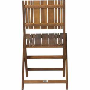 Chaise de jardin pliante en teck massif - Imperméable, écologique, durable, confortable, design moderne, pied Saber, chaise de repas d'extérieur pour - Product Image 4