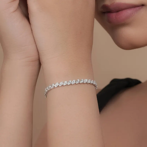 Bracelet tennis élégant en diamants de laboratoire, poids total 7,09 carats, taille marquise, diamants certifiés F-G VVS-VS, bracelet de luxe pour femme - Product Image 2