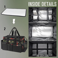 Sac de rangement multifonctionnel en nylon imperméable pour outils de toilettage équin, pour usage équestre