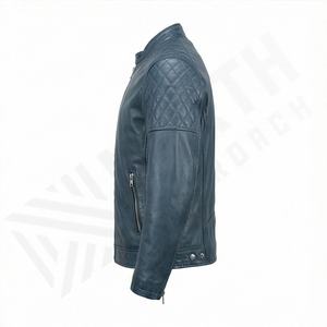 Chaqueta de Motociclista de Cuero Genuino para Hombre de la Mejor Calidad, Nueva Colección de Invierno, Chaquetas de Motocicleta con Protecciones Desmontables Personalizadas - Product Image 3