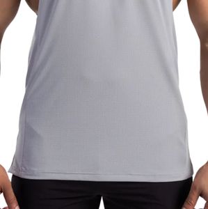 เสื้อกล้ามสีเทาอ่อนแบบยกแขนขึ้นได้ สำหรับยกน้ำหนัก ออกกำลังกาย ฟิตเนส เทรนนิ่ง ระบายอากาศได้ดี ชุดกีฬาแขนกุด - Product Image 5