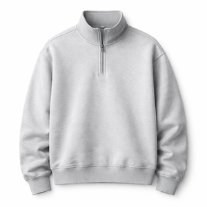 Sudadera con media cremallera personalizada al por mayor, fabricante OEM - Suministro directo de fábrica para minoristas - Product Image 1