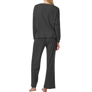 Conjunto de Pijama de 2 Piezas de Alta Calidad para Mujer, Manga Corta, Color Rosa, para Verano, Algodón, OEM, Primavera 2026 - Product Image 2