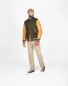 Dernier style de veste universitaire d'hiver pour homme, nouveau design, haute qualité, laine/cuir, multicolore, prix bas, meilleures ventes - Product Image 3