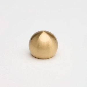 Sculptural <b>brass</b> Designer Cabinet <b>Knob</b> with Unique Flared Geometric Base and Contemporary Metallic Finish for Premium Kitchen - Product Image 6