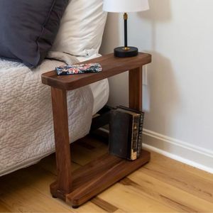 Contemporary Wooden <b>Side</b> <b>Table</b> Handicrafts Nightstand with <b>Storage</b> Drawer Customizable Wholesale Furniture Supplier - Product Image 2