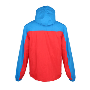 Veste imperméable à capuche pour homme, couleur unie, revêtement PU, fermeture éclair, vêtements décontractés pour l'extérieur, saison printemps, bleu clair - Product Image 6