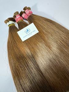 Extensiones de Cabello Humano Virgen Remy de Vietnam, Lisas y Sedosas, Finas en la Parte Superior y Gruesas en la Parte Inferior, Color Marrón, Doble Trama a Máquina, 100% Remy - Product Image 5