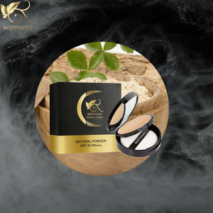 Éponge de maquillage ronde épaisse et lavable Noppakao pour l'application du fond de teint - Product Image 4