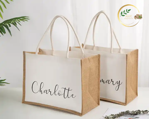 Bolsa de Lona de Yute con Forro Impermeable para Viajes a la Playa, Picnics y Actividades al Aire Libre - Product Image 2