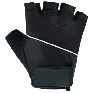 Gants de musculation antidérapants à demi-doigts avec sangle de poignet réglable pour la gym - en polyester enduit de silicone liquide, durables - Product Image 5