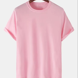 T-shirt unisexe vierge de haute qualité en tissu Dobby polyester/coton, coupe classique, personnalisable avec logo imprimé, éco-responsable pour homme - Product Image 1