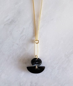 Collier pendentif en corne de buffle de style vintage personnalisé de haute qualité, boucles d'oreilles faites à la main en résine, bois, métal et os, Thanksgiving F S - Product Image 4