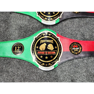 Crea tu propio cinturón de campeonato de artes marciales mixtas, lucha libre y boxeo, personalizado, ligero, ajustable y de cuero. - Product Image 6
