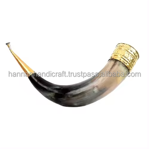 Cuerno para Beber Hecho a Mano con Cuerno Natural, Ecológico, Jarra de Cerveza Vikinga - Product Image 2