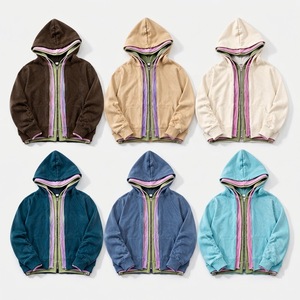 Sweat à capuche zippé Y2K brodé sur mesure, fournisseur en gros de streetwear pour le marché américain, haute qualité, triple couche, 100% coton, écologique - Product Image 1