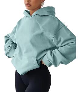 Nueva Colección, Servicio OEM, Sudadera con Capucha Extra Grande Informal y Cómoda de Color Sólido para Mujer, de Fábrica en Bangladesh, al Mejor Precio - Product Image 2