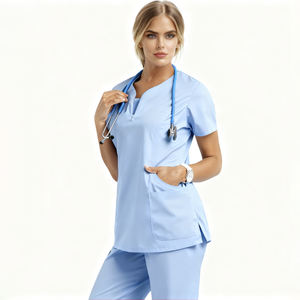 Ensemble de Blouses et Pantalons Médicaux pour Femmes 2026 – Vente en Gros, Personnalisable, Tissu Tricoté de Qualité Supérieure, Idéal pour Usage Hospitalier - Product Image 4