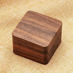 The FASHION CRAFT Customized Color Wood Ring Box with Velvet Lining for Jewelry Storage and Display Model TFC 3013424 - Product Image 5