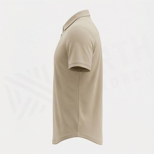 เสื้อโปโลผู้ชายผ้าฝ้ายไซส์ใหญ่ พิมพ์โลโก้ได้ คุณภาพสูง สีพื้น ทรงเข้ารูป ชุดยูนิฟอร์มกอล์ฟ ซิป ปรับแต่งสีได้ - Product Image 3