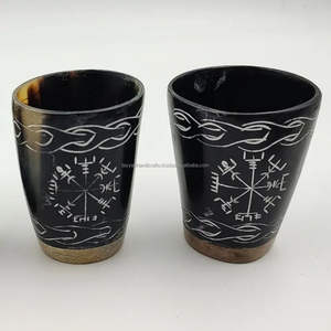 Cuerno de búfalo de gran calidad, cuerno Natural de vidrio, cuerno Vikingo, productos de alta calidad, vaso para beber para restaurante, Ágata - Product Image 1