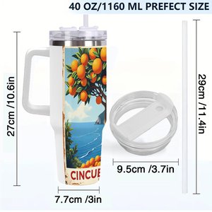 Gobelet isotherme promotionnel 40 oz en acier inoxydable pour les cadeaux des centres d'optométrie et de soins oculaires - Product Image 4
