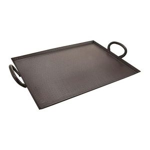Plato Rectangular de Metal para Servir con Acabado Sólido y Diseño Duradero, Estilo Minimalista para Uso en la Comedor - Product Image 1