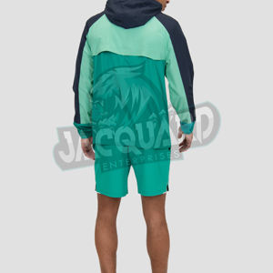 Ensemble court deux pièces pour homme de qualité supérieure, streetwear, veste coupe-vent réfléchissante 3M, survêtement pour homme, ensemble d'été - Product Image 4