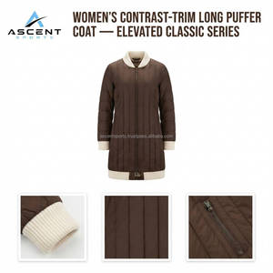 Women's Warm Long Quilted Puffer <b>Coat</b> Lightweight <b>Winter</b> Belted Jacket Premium Insulated Outerwear OEM Manufacturer - Product Image 6