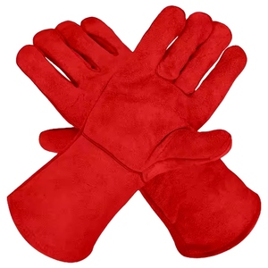 Gants de sécurité réfléchissants ignifuges de haute performance en cuir de vachette pleine fleur avec toile d'aramide pour la soudure et la construction - Product Image 2