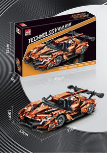 1:14 DIY ชุดตัวต่อรถแข่งซูเปอร์สปอร์ต รุ่นเทคนิคซิตี้ ของเล่นตัวต่อ MOC ของขวัญวันเกิด ชุด 1100 ชิ้น - Product Image 5