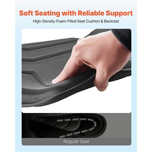 1 Pezzo Sedile per Kayak Spesso 2,5 cm per Stand-Up Paddleboarding, Sedile Universale per Paddle Board con Supporto Schienale e Cuscino Imbottito Morbido Esagonale - Product Image 3