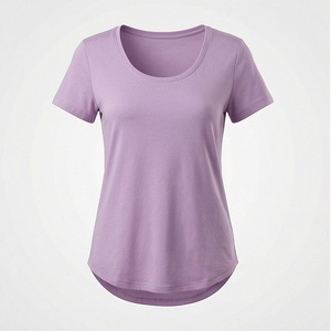 Camiseta Casual de Verano para Mujer, Transpirable, en Oferta Online, Cómoda, Servicio Personalizado, Color Personalizado, Algodón Suave de Primera Calidad, Ropa de Moda - Product Image 1